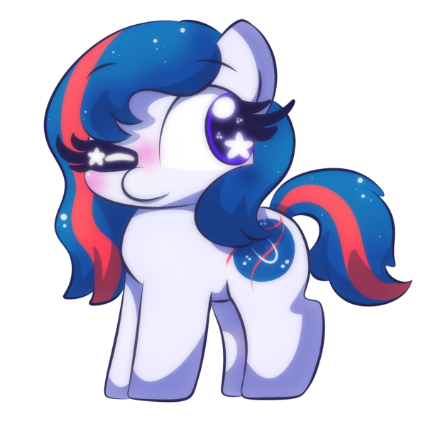 Size: 2000x2000 | Tagged: safe, artist:cushyhoof, derpibooru import, oc, oc:nasapone, earth pony, pony, blushing, cute, drawn on phone, ethereal mane, female, image, mare, png, simple background, solo, transparent background