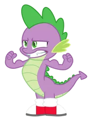 Size: 1280x1673 | Tagged: safe, artist:ponygamer2020, derpibooru import, spike, dragon, absurd resolution, clothes, clothes swap, converse, cosplay, costume, crossover, dragons wearing clothes, image, male, miles "spike" prower, miles "tails" prower, png, shoes, simple background, sneakers, solo, sonic the hedgehog (series), transparent background, vector