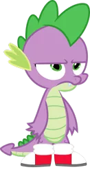 Size: 1280x2445 | Tagged: safe, artist:ponygamer2020, derpibooru import, spike, dragon, absurd resolution, clothes, clothes swap, converse, cosplay, costume, crossover, dragons wearing clothes, image, male, miles "spike" prower, miles "tails" prower, png, shoes, simple background, sneakers, solo, sonic the hedgehog (series), spike is not amused, transparent background, unamused, vector