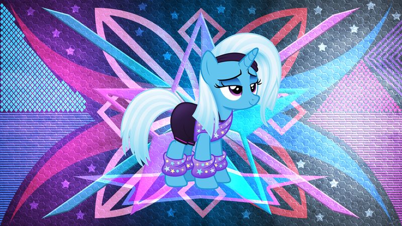 Size: 5120x2880 | Tagged: safe, artist:anime-equestria, artist:laszlvfx, derpibooru import, edit, trixie, pony, image, png, solo, wallpaper, wallpaper edit