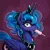 Size: 1600x1600 | Tagged: safe, alternate version, artist:kp-shadowsquirrel, derpibooru import, princess luna, alicorn, pony, 2013, alternate hairstyle, blushing, eating, embarrassed, female, food, image, jpeg, looking at you, plewds, ponytail, popsicle, solo, sucking, suggestive eating, surprised, sweat, wide eyes