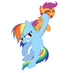 Size: 1280x1280 | Tagged: safe, anonymous editor, artist:jeatz-axl, artist:starshinecelestalis, derpibooru import, edit, vector edit, rainbow dash, scootaloo, pegasus, pony, a canterlot wedding, abuse, abuse edit, angry eyes, background pony strikes again, bait, black eye, crying, cutie mark, downvote bait, duo, duo female, evil rainbow dash, eyes closed, female, filly, flying, foal, foal abuse, image, mare, op is a duck, out of character, png, punch, rainbow douche, scootabuse, simple background, smiling, smirk, tears of pain, teary eyes, the cmc's cutie marks, transparent background, vector, violence, wat, why, wings, wtf