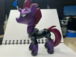 Size: 4032x3024 | Tagged: safe, artist:earthenpony, derpibooru import, tempest shadow, pony, unicorn, broken horn, craft, female, high res, horn, image, irl, jpeg, mare, photo, sculpture, solo