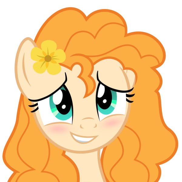 Size: 2449x2449 | Tagged: safe, artist:greenmachine987, derpibooru import, pear butter, earth pony, pony, bust, female, high res, image, mare, png, simple background, solo, transparent background, vector