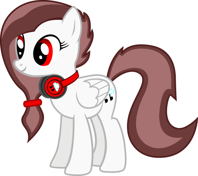 Size: 2592x2314 | Tagged: safe, artist:sdc2012, derpibooru import, oc, unofficial characters only, pegasus, pony, female, headphones, high res, image, mare, pegasus oc, png, simple background, solo, transparent background, vector, wings