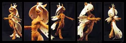 Size: 2600x900 | Tagged: safe, artist:kp-shadowsquirrel, derpibooru import, queen chrysalis, anthro, changeling, changeling queen, craft, female, image, irl, photo, png, sculpture