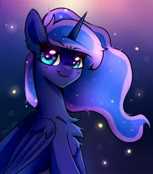 Size: 1406x1600 | Tagged: safe, artist:pozya1007, derpibooru import, princess luna, alicorn, pony, female, image, jpeg, mare, solo