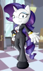 Size: 1200x2000 | Tagged: safe, artist:flash equestria photography, derpibooru import, rarity, anthro, unicorn, clothes, image, mobian, png, solo, sonic the hedgehog (series), sonicified, suit