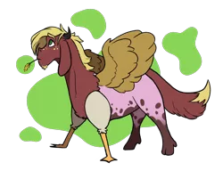 Size: 1280x985 | Tagged: safe, artist:equestrias-little-ones, derpibooru import, oc, unofficial characters only, draconequus, hybrid, draconequus oc, image, interspecies offspring, magical gay spawn, male, offspring, parent:big macintosh, parent:discord, parents:discomac, png, simple background, straw in mouth, traditional art, transparent background