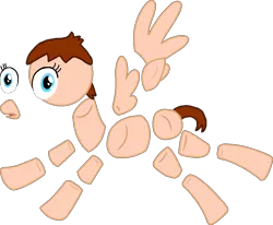Size: 868x714 | Tagged: safe, artist:pagiepoppie12345, derpibooru import, ponified, pegasus, pony, female, image, mare, modular, paige hogan, png, simple background, spread wings, transparent background, wings