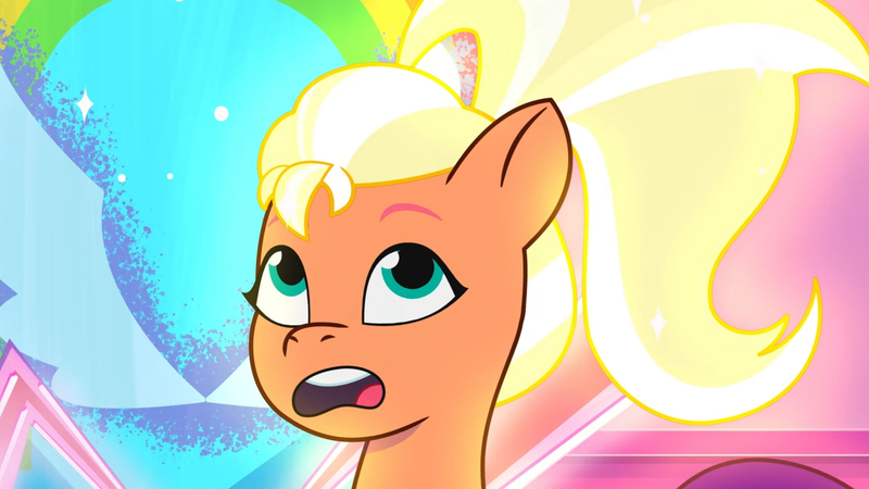 Size: 3410x1920 | Tagged: safe, derpibooru import, screencap, sunny starscout, pegasus, pony, my little pony: tell your tale, spoiler:g5, spoiler:tyts01e14, alicorn issues, female, g5, high res, image, jpeg, mare, open mouth, pegasus sunny starscout, race swap, solo, transformation