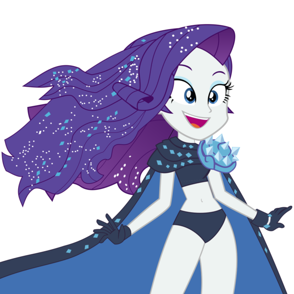 Size: 1000x1000 | Tagged: safe, derpibooru import, edit, vector edit, rarity, equestria girls, equestria girls series, the other side, cape, clothes, hair, image, jewelry, midriff, png, shoulder pads, solo, swimsuit, swimsuit edit, two-piece swimsuit, vector