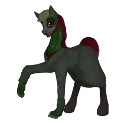 Size: 3500x3500 | Tagged: safe, artist:ghost3280, derpibooru import, oc, oc:well geboren, unofficial characters only, dog, dog pony, earth pony, original species, pony, boots, clothes, hat, image, png, shoes, solo, trenchcoat, vest