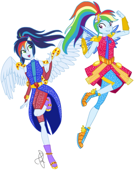 Size: 1024x1291 | Tagged: safe, derpibooru import, rainbow dash, oc, equestria girls, clothes, crystal guardian, image, png, simple background, solo, transparent background