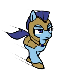 Size: 370x408 | Tagged: safe, artist:neuro, oc, unofficial characters only, earth pony, pony, armor, female, guardsmare, half cat, helmet, hoof shoes, image, mare, png, royal guard, simple background, solo, transparent background, two legged creature