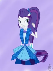 Size: 768x1024 | Tagged: safe, artist:ilaria122, derpibooru import, rarity, equestria girls, legend of everfree, alternate hairstyle, clothes, crystal guardian, image, jpeg, ponied up, simple background, solo, transparent background
