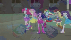Size: 1915x1080 | Tagged: safe, derpibooru import, edit, edited screencap, editor:luigigamer25, screencap, applejack, fluttershy, pinkie pie, rainbow dash, rarity, sci-twi, spike, sunset shimmer, twilight sparkle, dog, equestria girls, equestria girls (movie), equestria girls series, forgotten friendship, legend of everfree, rainbow rocks, rollercoaster of friendship, spring breakdown, spoiler:eqg series (season 2), absurd file size, animated, applejack's hat, bare shoulders, belt, boots, bowtie, bracelet, camp everfree outfits, canterlot high, clothes, cowboy boots, cowboy hat, crossed arms, cutie mark, cutie mark on clothes, denim skirt, drum kit, drums, drumsticks, electric guitar, eyes closed, fall formal outfits, female, fingerless gloves, flying, geode of empathy, geode of fauna, geode of shielding, geode of sugar bombs, geode of super speed, geode of super strength, geode of telekinesis, glasses, gloves, grin, guitar, hairpin, hallway, hat, holding hands, hoodie, hug, humane five, humane seven, humane six, image, jewelry, leather, leather vest, lockers, magical geodes, male, microphone, musical instrument, my little pony logo, night, one eye closed, op can't let go, open mouth, open smile, ponied up, ponytail, rainbow rocks outfit, rarity peplum dress, save equestria girls, shoes, skirt, sleeveless, smiling, sound, spike the dog, spread wings, strapless, tambourine, text, time to come together, transformation, transformation sequence, twilight ball dress, wall of tags, webm, welcome to the show, wings, wink