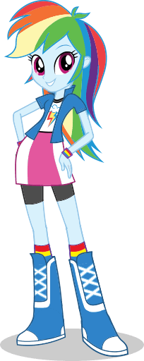 Size: 204x512 | Tagged: safe, artist:gouhlsrule, derpibooru import, rainbow dash, equestria girls, boots, clothes, high heel boots, image, jacket, png, shirt, shoes, simple background, skirt, socks, solo, transparent background