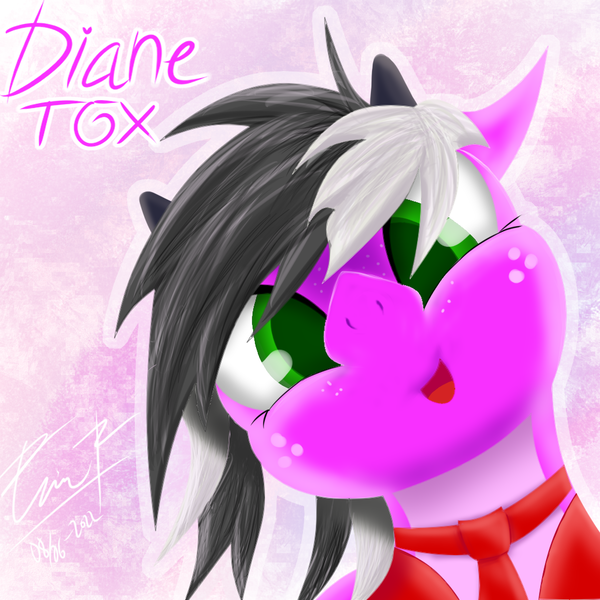 Size: 1024x1024 | Tagged: safe, artist:dianetgx, derpibooru import, oc, unofficial characters only, dracony, dragon, hybrid, clothes, image, looking at you, necktie, png, smiling, smiling at you, uniform