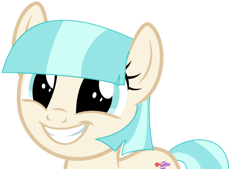 Size: 1815x1343 | Tagged: safe, artist:katnekobase, artist:twilyisbestpone, derpibooru import, coco pommel, earth pony, pony, base used, cocobetes, cute, excited, female, grin, happy, image, mare, missing accessory, png, simple background, smiling, solo, transparent background