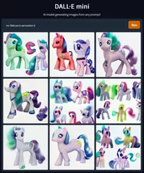 Size: 768x923 | Tagged: safe, dall·e mini, derpibooru import, machine learning generated, earth pony, pony, computer generated, g6, image, mane, png, raised hoof, tail, toy