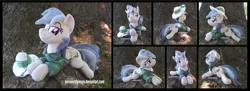 Size: 4800x1754 | Tagged: safe, artist:peruserofpieces, derpibooru import, daring do, pegasus, pony, bandage, beanie (plushie), clothes, female, hat, image, irl, looking at you, lying down, mare, photo, plushie, png, prone, smiling, smirk, smug, sploot, tree
