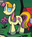 Size: 135x156 | Tagged: safe, artist:andypriceart, derpibooru import, edit, idw, sweetcream scoops, twilight sparkle, pony, unicorn, the return of queen chrysalis, spoiler:comic01, cropped, disguise, disguised changeling, female, food, horn, ice cream, image, infected, mare, png