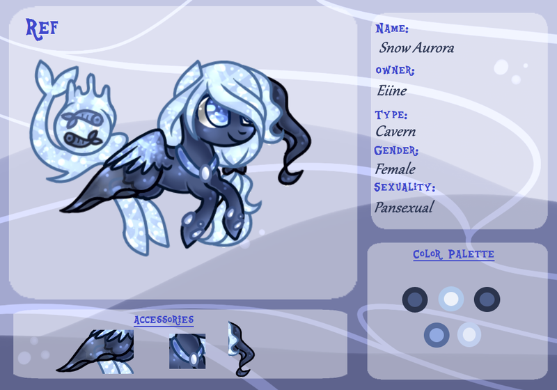 Size: 1000x700 | Tagged: safe, artist:eiine, derpibooru import, oc, oc:snow aurora, original species, pony, aqua equos, closed species, image, png, reference sheet