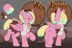 Size: 3152x2091 | Tagged: safe, artist:beardie, derpibooru import, oc, oc:ale winds, unofficial characters only, clothes, commission, dress, image, mlp oc, my little pony, png, reference sheet