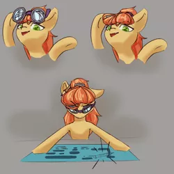 Size: 2000x2000 | Tagged: safe, artist:falses, derpibooru import, oc, unnamed oc, unofficial characters only, earth pony, pony, blueprint, concept, concept art, development, engineer, glasses, image, png, sketch, solo