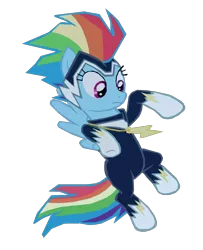 Size: 1280x1579 | Tagged: safe, artist:benpictures1, derpibooru import, rainbow dash, zapp, pegasus, pony, power ponies (episode), cute, dashabetes, female, flying, image, inkscape, png, power ponies, simple background, solo, transparent background, vector