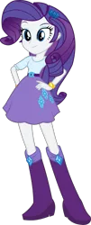 Size: 1515x3767 | Tagged: safe, artist:mlp-mayhem, derpibooru import, rarity, equestria girls, boots, bracelet, clothes, female, hand on hip, image, jewelry, png, shoes, simple background, skirt, solo, transparent background, vector