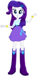 Size: 292x594 | Tagged: safe, artist:daniel10203040, derpibooru import, rarity, equestria girls, belt, boots, clothes, high heel boots, image, png, shirt, shoes, simple background, skirt, solo, transparent background