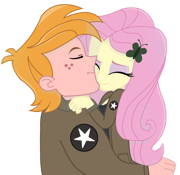 Size: 2547x2480 | Tagged: safe, artist:dashdeviant, artist:edy_january, derpibooru import, edit, vector edit, big macintosh, fluttershy, equestria girls, equestria girls series, clothes, female, fluttermac, geode of fauna, girls und panzer, hug, image, jacket, magical geodes, male, marine, marines, military, military uniform, png, russia, saunders, shipping, simple background, straight, transparent background, uniform, united states, usmc, vector