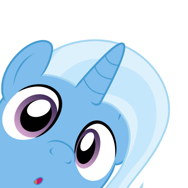 Size: 1569x1569 | Tagged: safe, artist:badumsquish, derpibooru import, trixie, pony, unicorn, :o, bust, confused, curious, derpibooru exclusive, female, hat, horn, image, looking at you, mare, offscreen character, open mouth, peeking, png, portrait, pov, simple background, solo, transparent background, vector