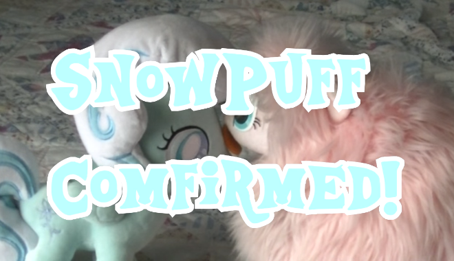 Size: 660x380 | Tagged: safe, derpibooru import, oc, oc:fluffle puff, oc:snowdrop, unofficial characters only, earth pony, fluffy pony, pegasus, pony, female, image, irl, kissing, lesbian, mare, photo, plushie, png, shipping, snowpuff, text, tongue out, toy, wings, youtube link