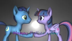 Size: 3840x2160 | Tagged: safe, artist:fazbearsparkle, derpibooru import, night light, twilight sparkle, father and child, father and daughter, father's day, female, image, jpeg, male