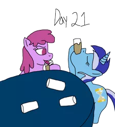 Size: 2000x2222 | Tagged: safe, artist:ktd1993, derpibooru import, berry punch, berryshine, minuette, alcohol, image, png