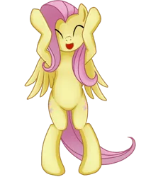 Size: 658x800 | Tagged: safe, artist:rainbow, derpibooru import, fluttershy, pegasus, pony, animated, animated png, bipedal, caramelldansen, cute, dancing, female, image, loop, png, shyabetes, simple background, solo, transparent background