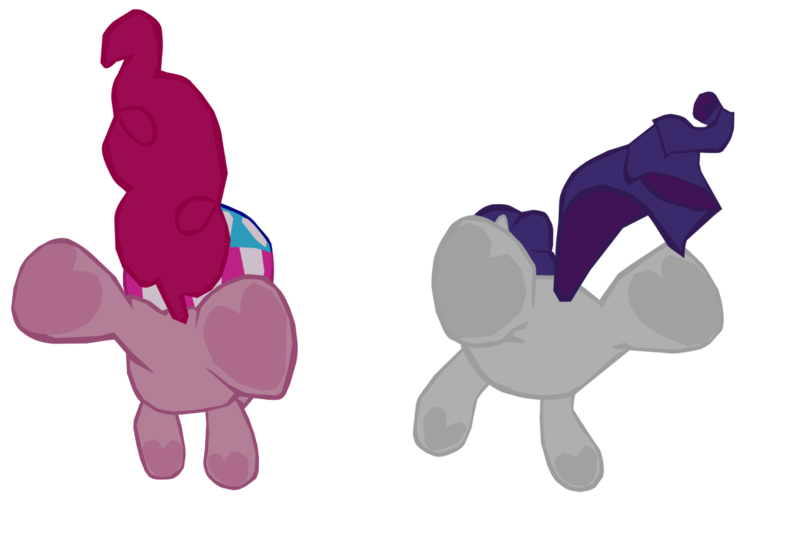 Size: 1280x855 | Tagged: safe, artist:benpictures1, derpibooru import, pinkie pie, rarity, earth pony, pony, unicorn, my little pony: the movie, balloonbutt, butt, cute, diapinkes, duo, female, frog (hoof), helmet, image, inkscape, mare, plot, png, raribetes, rearity, simple background, transparent background, underhoof, vector