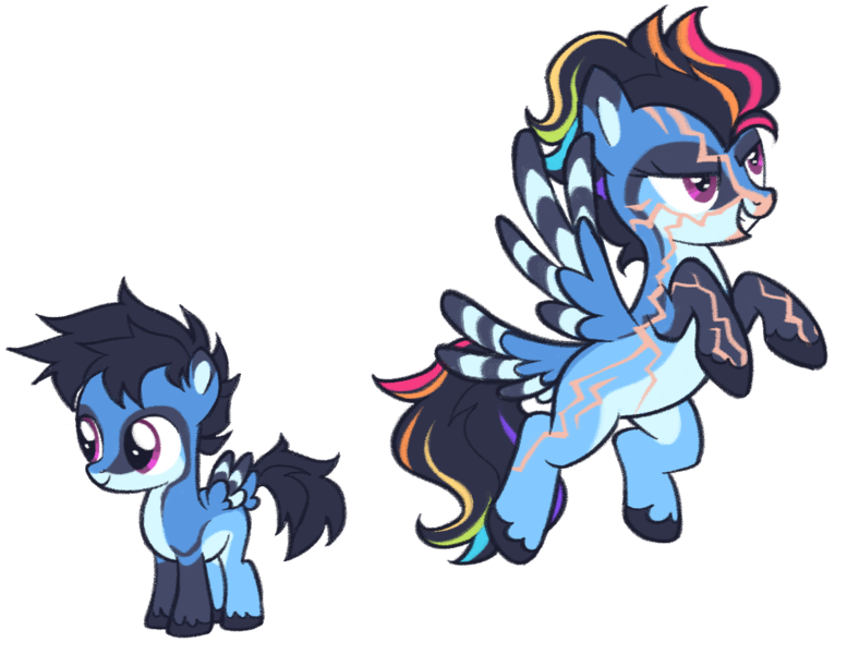 Size: 1161x897 | Tagged: safe, artist:grubgruel, artist:lovedletters, rainbow dash, bird, bird pone, pegasus, pony, base used, coat markings, colored hooves, feathered tail, female, filly, filly rainbow dash, flying, image, missing cutie mark, png, redesign, scar, simple background, solo, standing, transparent background, younger
