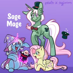 Size: 2048x2048 | Tagged: safe, artist:saggiemimms, derpibooru import, fluttershy, trixie, oc, female, image, lesbian, offspring, parent:fluttershy, parent:trixie, parents:trixieshy, png, shipping, trixieshy