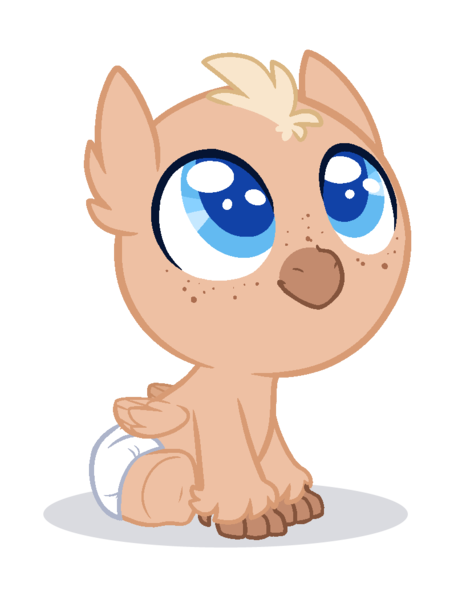 Size: 824x1052 | Tagged: safe, artist:purplegrim40, derpibooru import, oc, unofficial characters only, hippogriff, hybrid, baby, diaper, image, interspecies offspring, magical lesbian spawn, offspring, parent:pinkie pie, parent:princess skystar, parents:skypie, png, simple background, sitting, solo, transparent background, underhoof