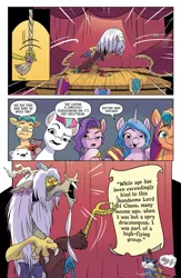 Size: 1079x1657 | Tagged: safe, derpibooru import, idw, discord, hitch trailblazer, izzy moonbow, pipp petals, sunny starscout, zipp storm, my little pony: a new generation, spoiler:comic, spoiler:g5comic, spoiler:g5comic02, g5, image, mane five (g5), png