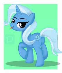 Size: 4408x5180 | Tagged: safe, artist:milkyboo898, derpibooru import, trixie, pony, unicorn, absurd resolution, butt, female, image, mare, my little pony, plot, png, solo, tongue out