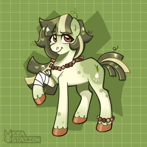 Size: 2000x2000 | Tagged: safe, artist:seasemissary, derpibooru import, oc, oc:spring onion, earth pony, pony, female, image, mare, png, solo