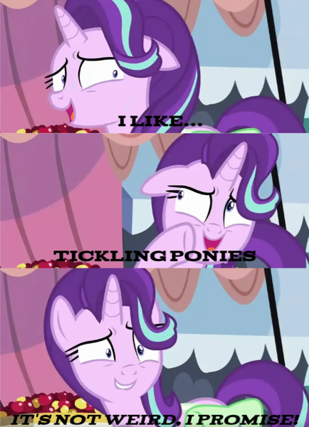 Size: 562x777 | Tagged: safe, derpibooru import, edit, edited screencap, screencap, starlight glimmer, pony, unicorn, rock solid friendship, comic, exploitable meme, image, meme, png, screencap comic, starlight's confessions, stupid, validation