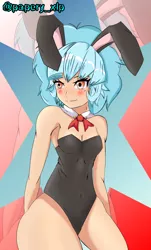 Size: 1900x3142 | Tagged: safe, artist:papery xlp, derpibooru import, cozy glow, human, bunny suit, clothes, humanized, image, jpeg, solo