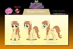 Size: 1401x944 | Tagged: safe, artist:flamingo1986, derpibooru import, button mash, oc, oc:cream heart, earth pony, pony, baby bottle, beanie hat, bottle, colt, doublerainboom.com, female, foal, front view, hat, heart, image, male, mare, my little pony logo, png, profile, side view, text