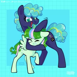 Size: 2500x2500 | Tagged: safe, artist:3ggmilky, derpibooru import, oc, unofficial characters only, earth pony, pegasus, pony, duo, image, png